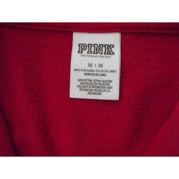 Victoria's Secret PINK Sweatshirt Medium Ohio State sequin 1/4-zip Pullover OSU - Picture 4 of 16